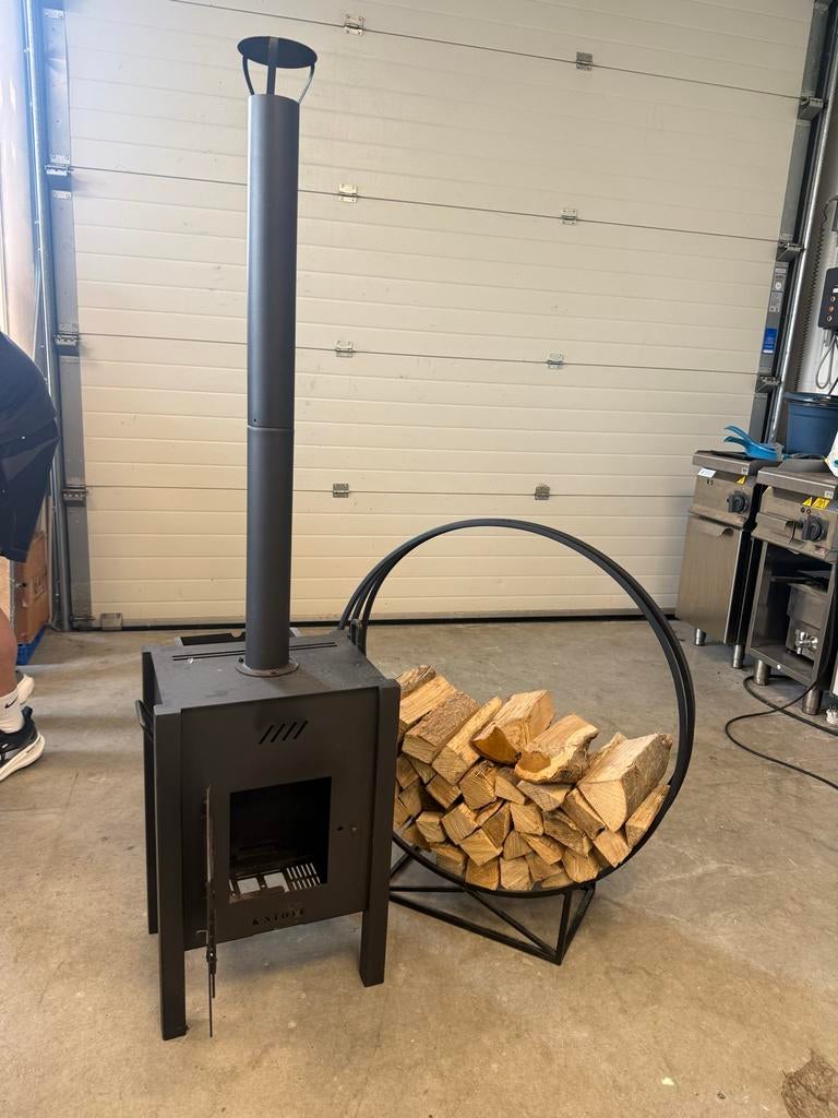 Buitenhaard met houtrek - K-Stove, Ophalen of Verzenden, Gebruikt