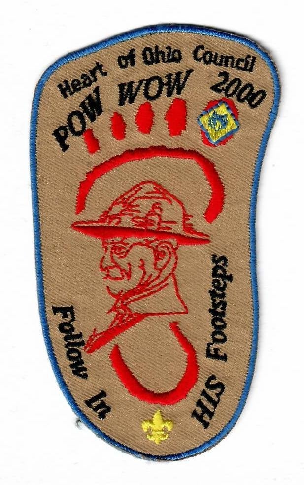 Baden-Powell, Ohio USA 2000, Verzamelen, Scouting, Verzenden, Nieuw, Embleem, Speld of Insigne