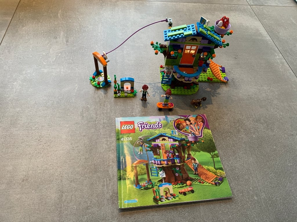 LEGO Friends Mia's boomhut 41335, Lego, Ophalen of Verzenden, Zo goed als nieuw, Complete set