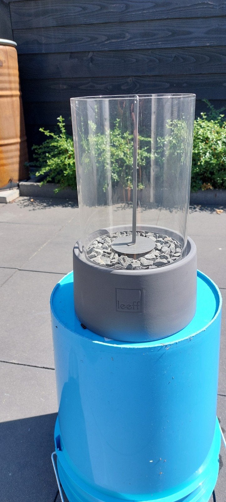 Leef bio-ethanol brander en brandstof, Ophalen, Zo goed als nieuw, Vuurkorf