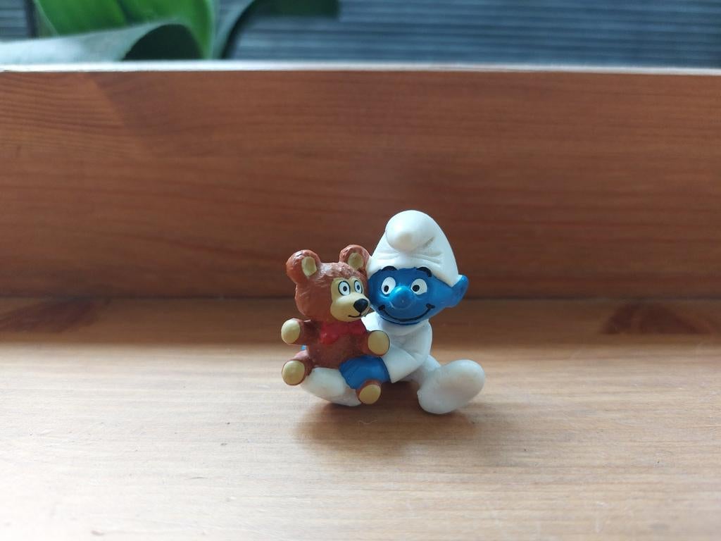 Baby smurf met teddy beer 20205 De Smurfen, Verzamelen, Ophalen of Verzenden