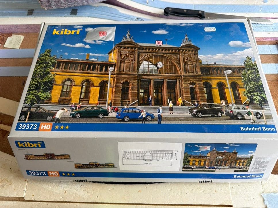 Kibri H0 39373 - Groot Station "Bonn Hauptbahnhof" (Deels ge, Hobby en Vrije tijd, Gebruikt, Gelijkstroom of Wisselstroom, Brug, Tunnel of Gebouw
