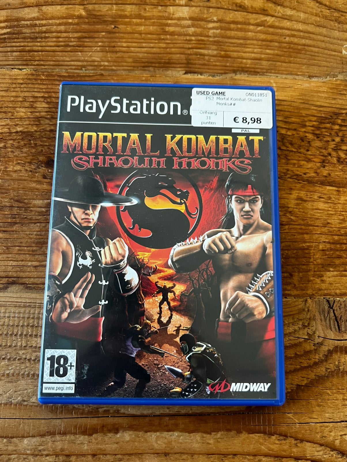 Mortal kombat shaolin monks ps2, Spelcomputers en Games, Vanaf 18 jaar, Vechten, 2 spelers, Ophalen of Verzenden