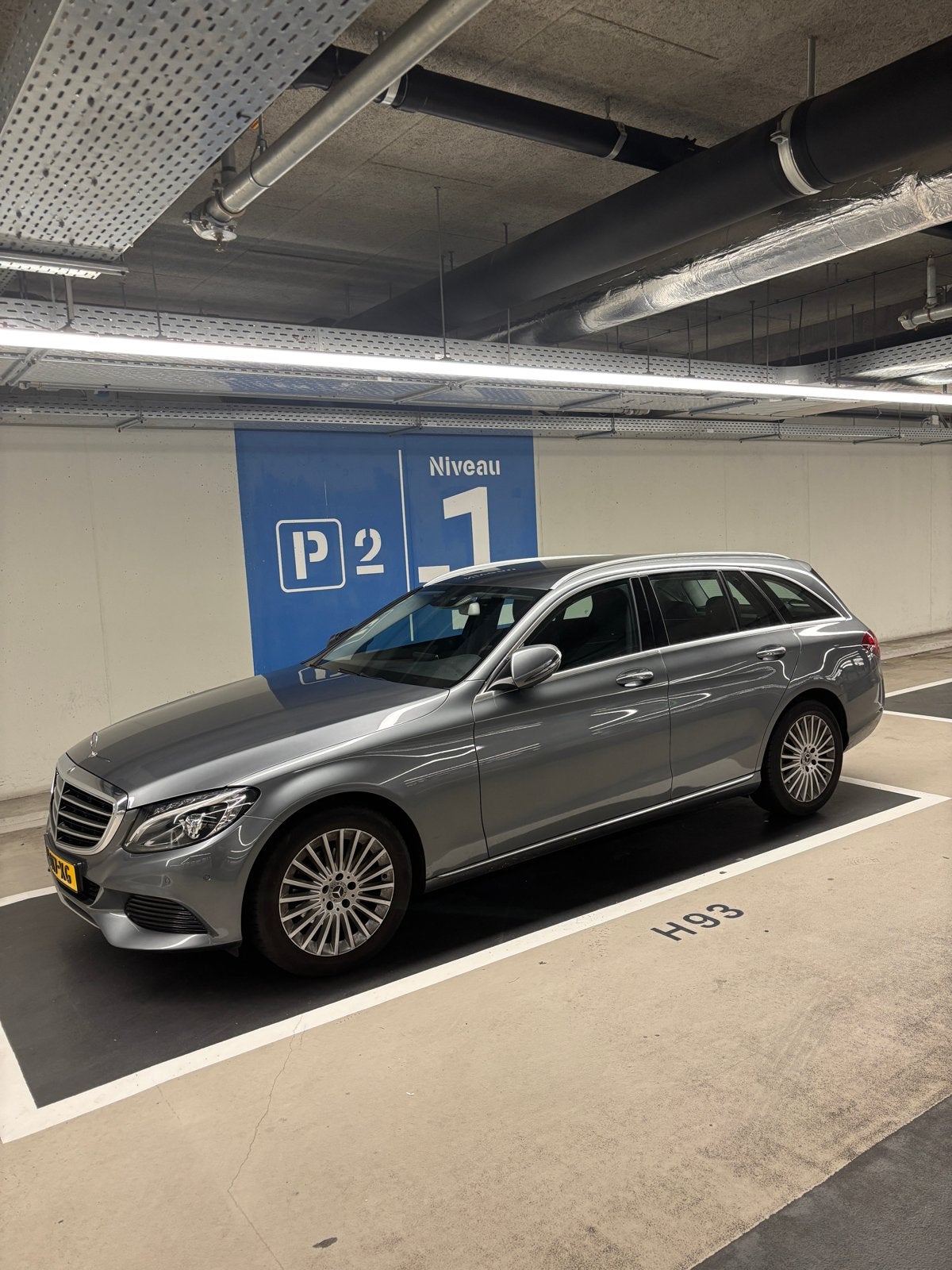 Mercedes-Benz C-Klasse C180 1.6 115KW Aut7 Estate 2017 Grijs, Auto's, Automaat, Achterwielaandrijving, 1800 kg, 1595 cc