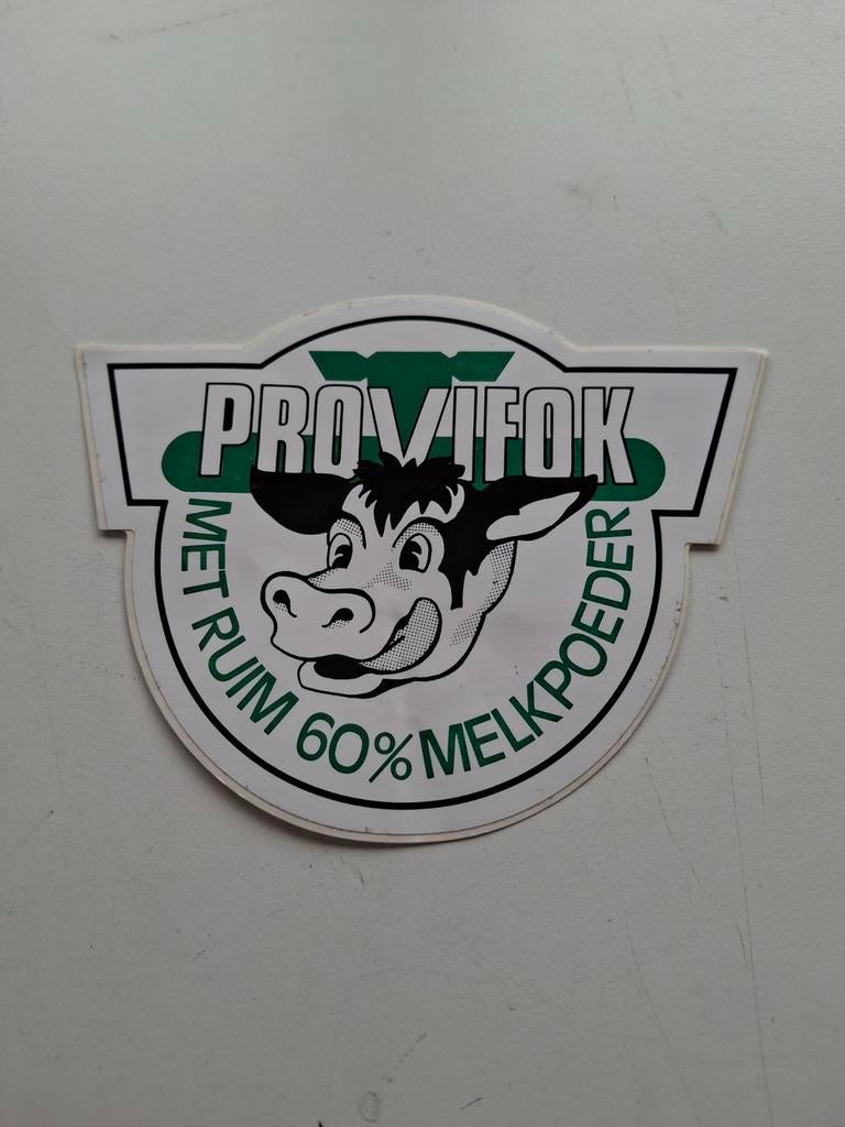 Sticker Provifok melkpoeder., Verzamelen, Ophalen of Verzenden, Zo goed als nieuw, Overige typen