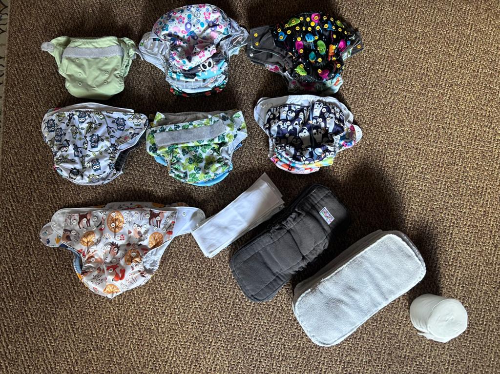 Uitgebreid pakket wasbare luiers, Ophalen, Gebruikt, Overige materialen