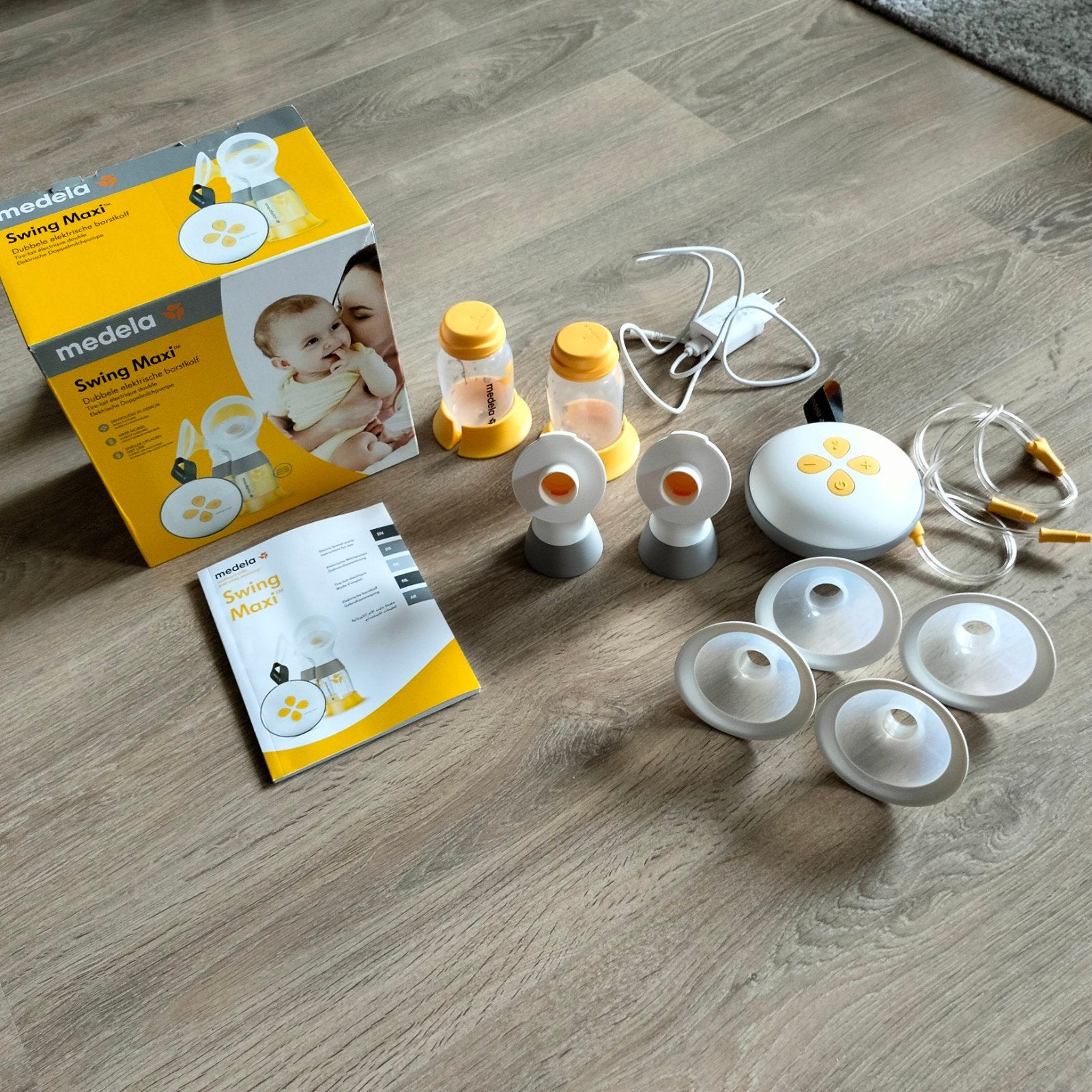 Medela Swing Maxi Dubbele Elektrische Borstkolf, Ophalen, Dubbelzijdig, Medela, Borstkolf