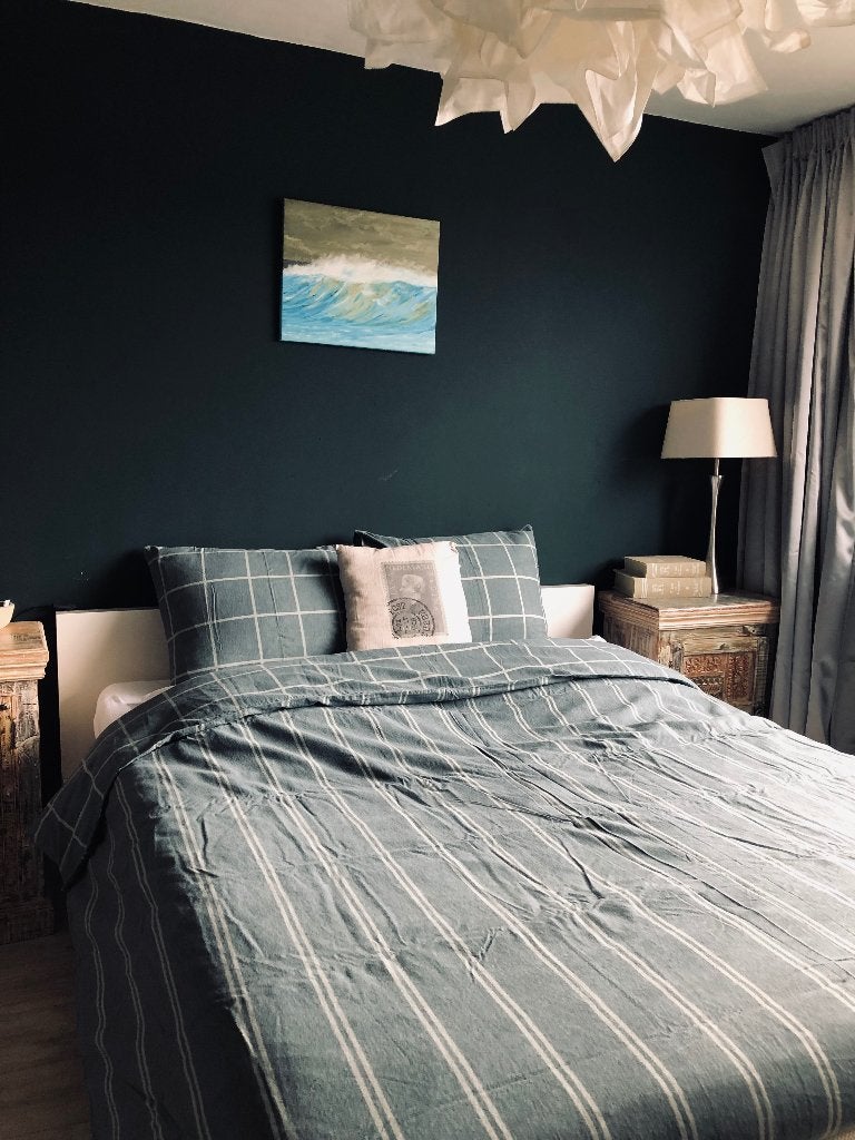 Compleet Tweepersoonsbed Malm, Ophalen, Overige materialen, Gebruikt, Wit
