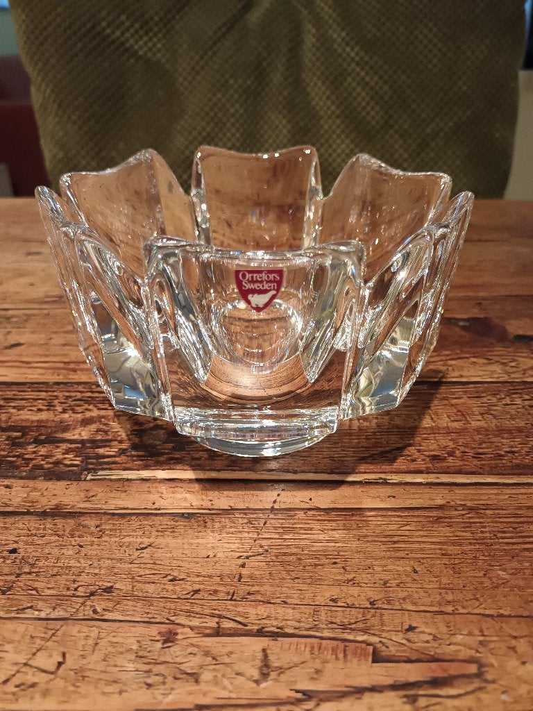 ORREFORS// CORONA Bowl/ kristal/ Zweden, Ophalen of Verzenden