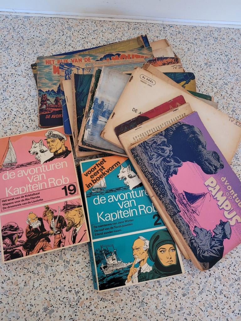 Kapitein Rob Stripboeken Collectie - Diverse Uitgaven, Meerdere stripboeken, Ophalen of Verzenden, Gelezen, Pieter Kuhn