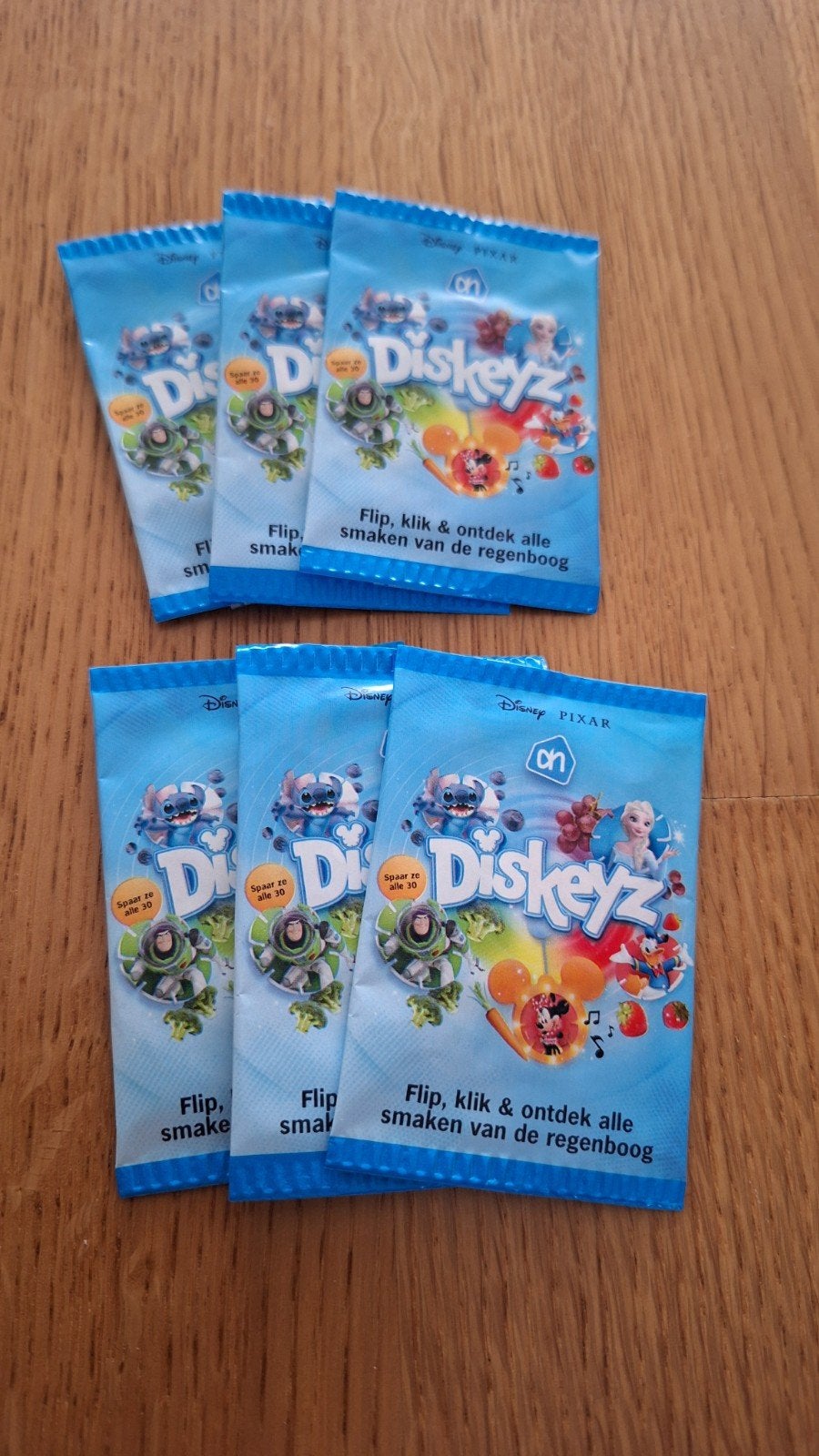 Disney Diskeyz - 6 stuks (Albert Heijn spaaractie), Verzamelen, Albert Heijn, Ophalen of Verzenden