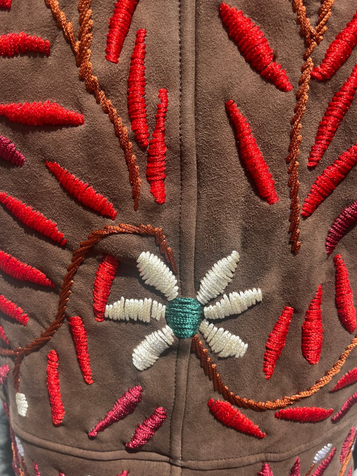 Waistcoat Afghanistan imitatiebont & borduursel mt S, Ophalen of Verzenden, Zo goed als nieuw