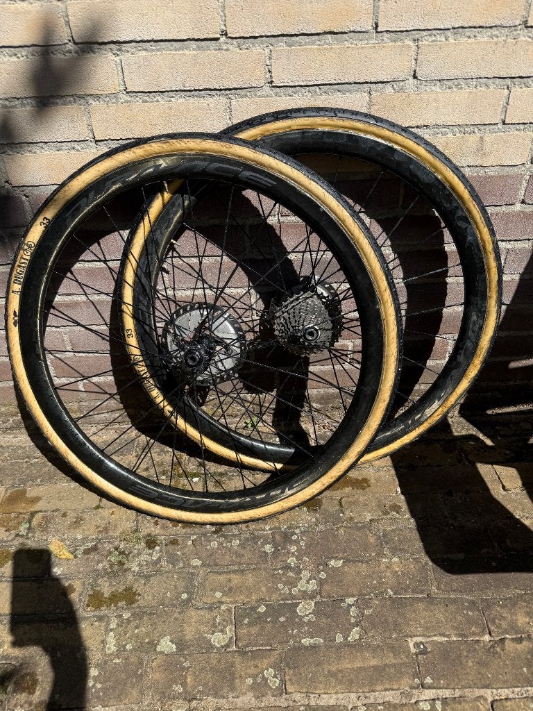 Wielsets racefiets en cyclocross tubular/tubeless/clincher, Gravelbike, Zo goed als nieuw, Carbon, Ophalen