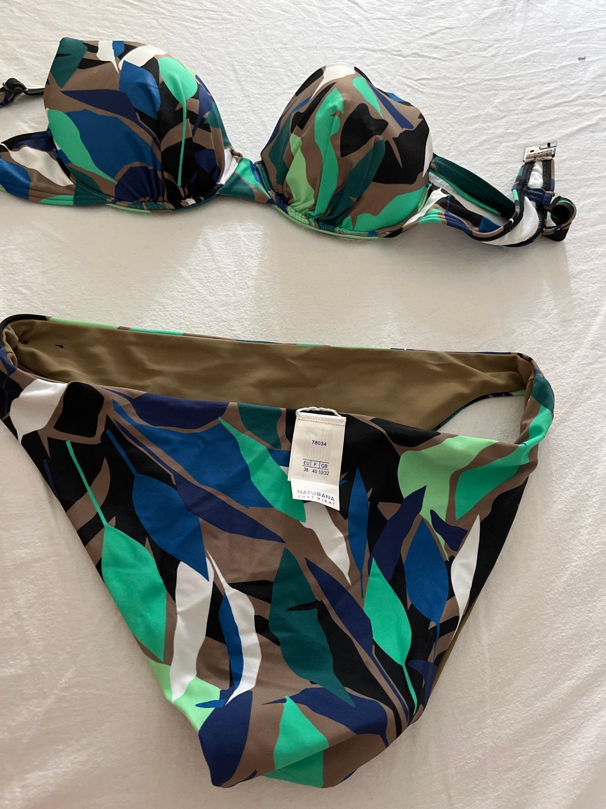Naturana Bikini Set - Nieuw met labels, Kleding | Dames, Badmode en Zwemkleding, Ophalen of Verzenden, Nieuw, Blauw, Bikini