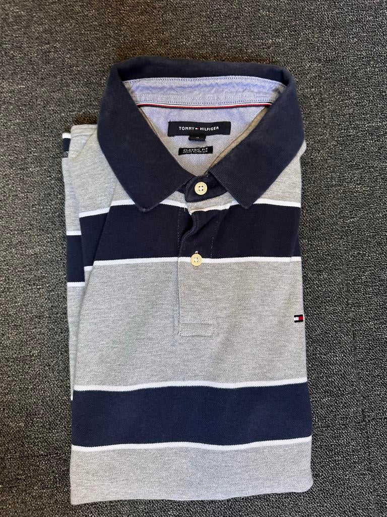 Tommy Hilfiger Polo Lange Mouwen Gestreepte Shirt, Kleding | Heren, Polo's, Verzenden, Zo goed als nieuw