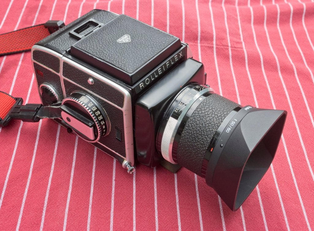 Rollei SL66 set met vele extra's, ook eventueel los te koop, Ophalen of Verzenden, Gebruikt, Spiegelreflex, Overige Merken