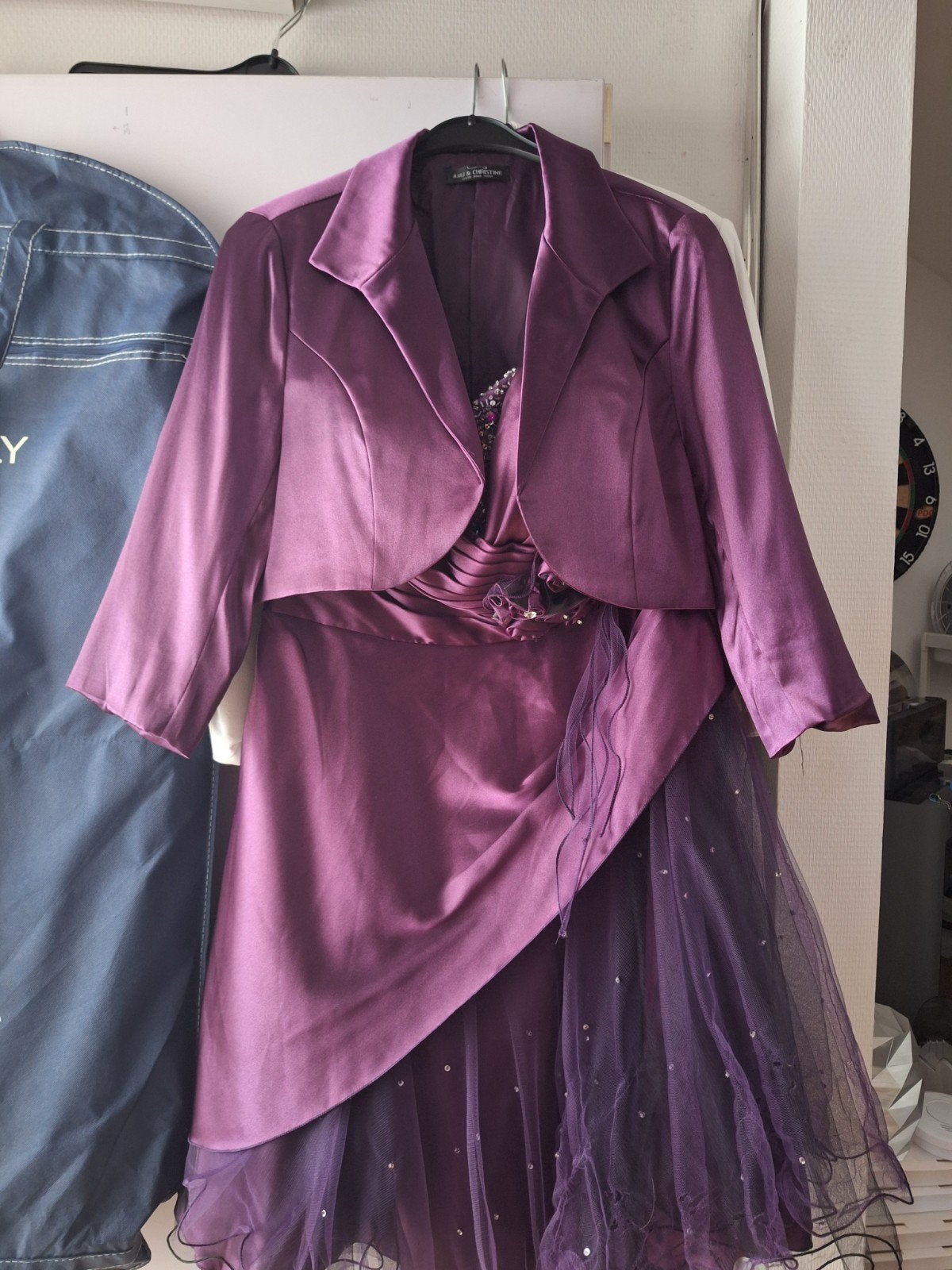 Feest Gala jurk maat 40 42, Kleding | Dames, Gelegenheidskleding, Maat 38/40 (M), Galajurk, Paars, Ophalen of Verzenden