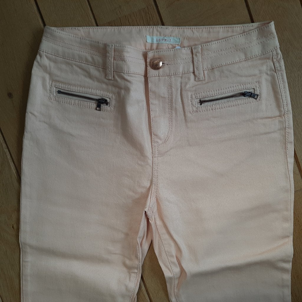 ESPRIT broek oranje coated maat 36 - nieuw -, Kleding | Dames, Broeken en Pantalons, Nieuw, Oranje, Ophalen of Verzenden, Maat 36 (S)