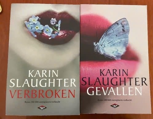 2 thrillers van karin slaughter / verbroken en gevallen, Verzenden, Gelezen, Karin Slaughter