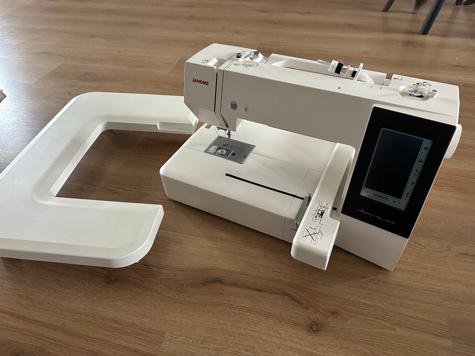 Janome Memory Craft 500E borduurmachine, Ophalen of Verzenden, Zo goed als nieuw, Machineborduren, Borduurmachine