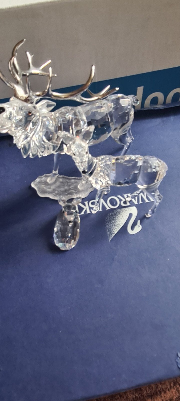 Swarovski Hertenfamilie: Bok, Moeder en Jong, Ophalen of Verzenden, Zo goed als nieuw