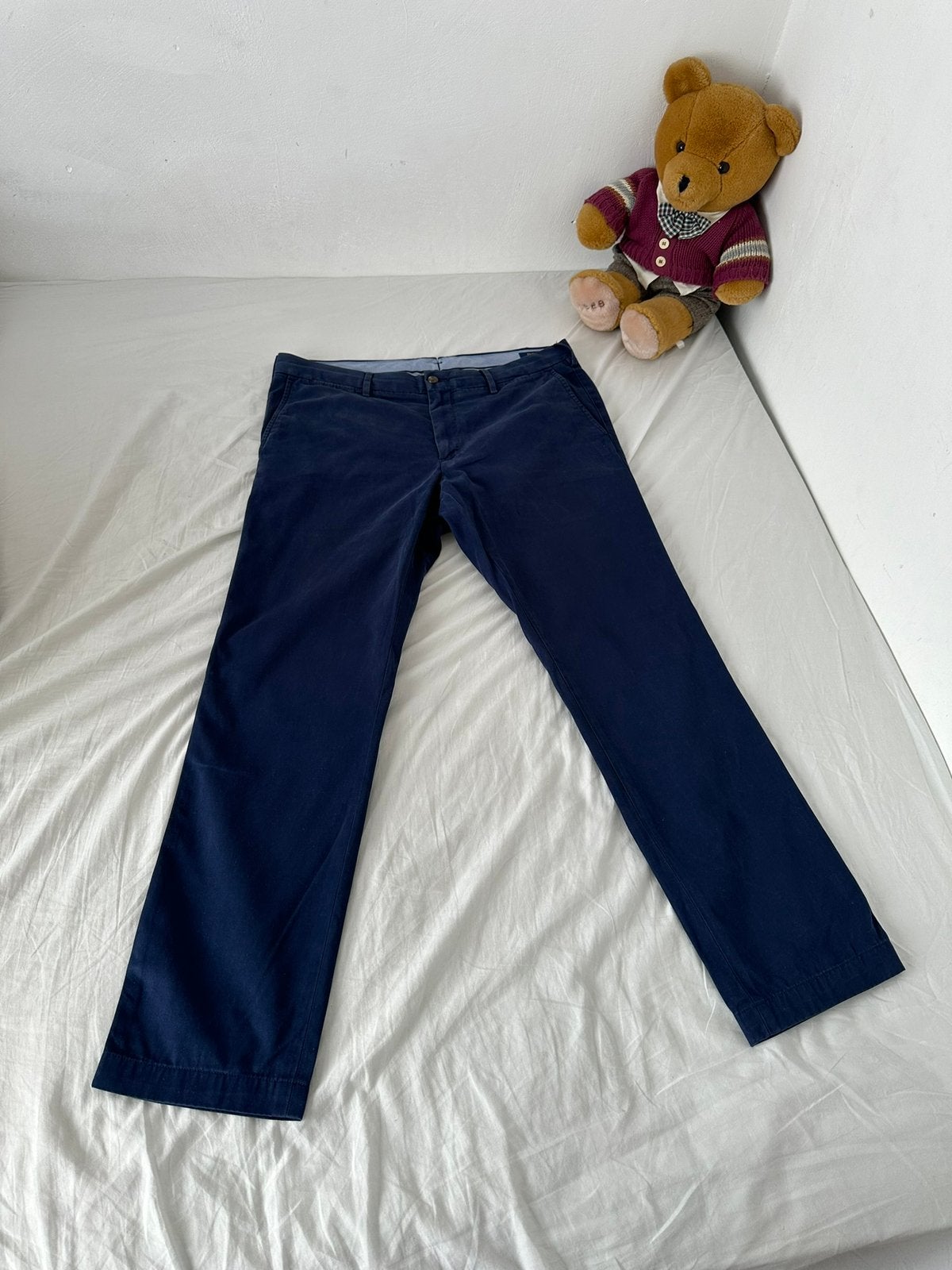 Mooie Ralph Lauren chino, Maat 52/54 (L), Blauw, Ralph Lauren, Ophalen of Verzenden