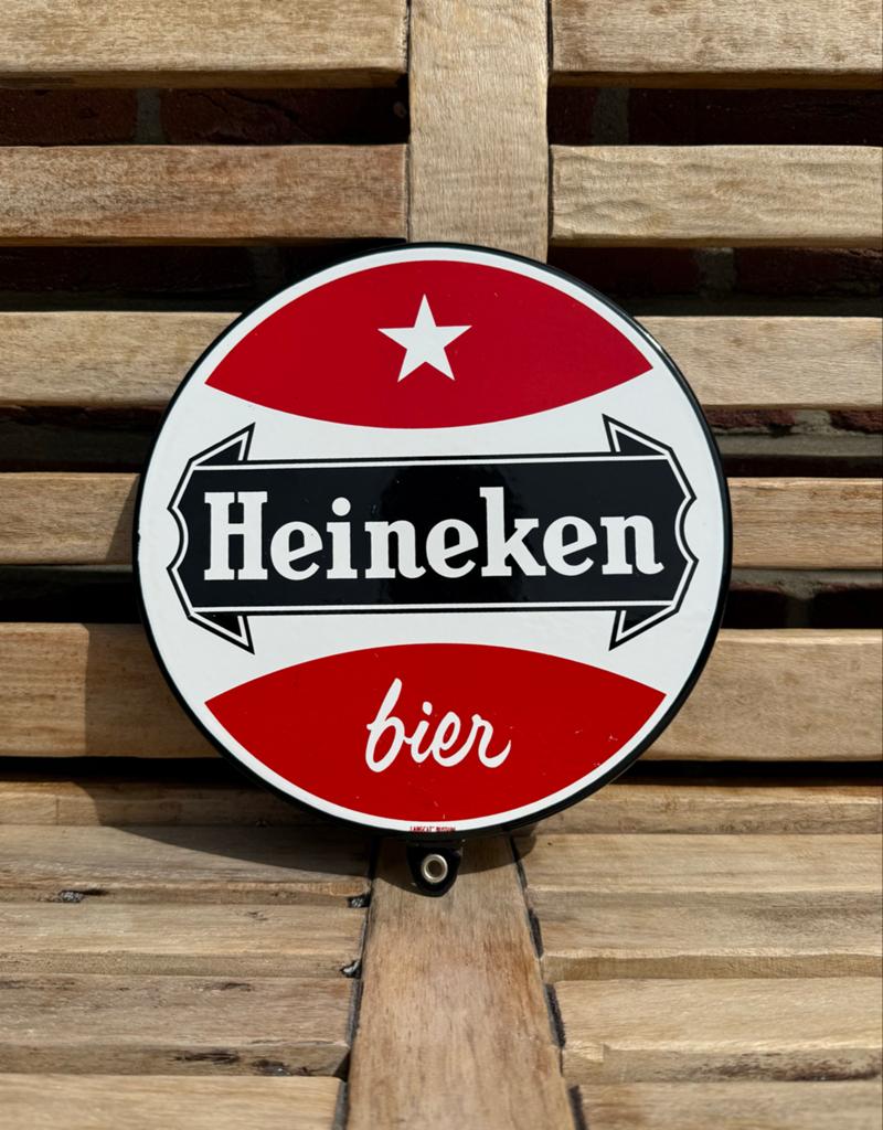 Emaille Reclamebord Heineken Bier, Verzamelen, Merken en Reclamevoorwerpen, Ophalen of Verzenden, Reclamebord