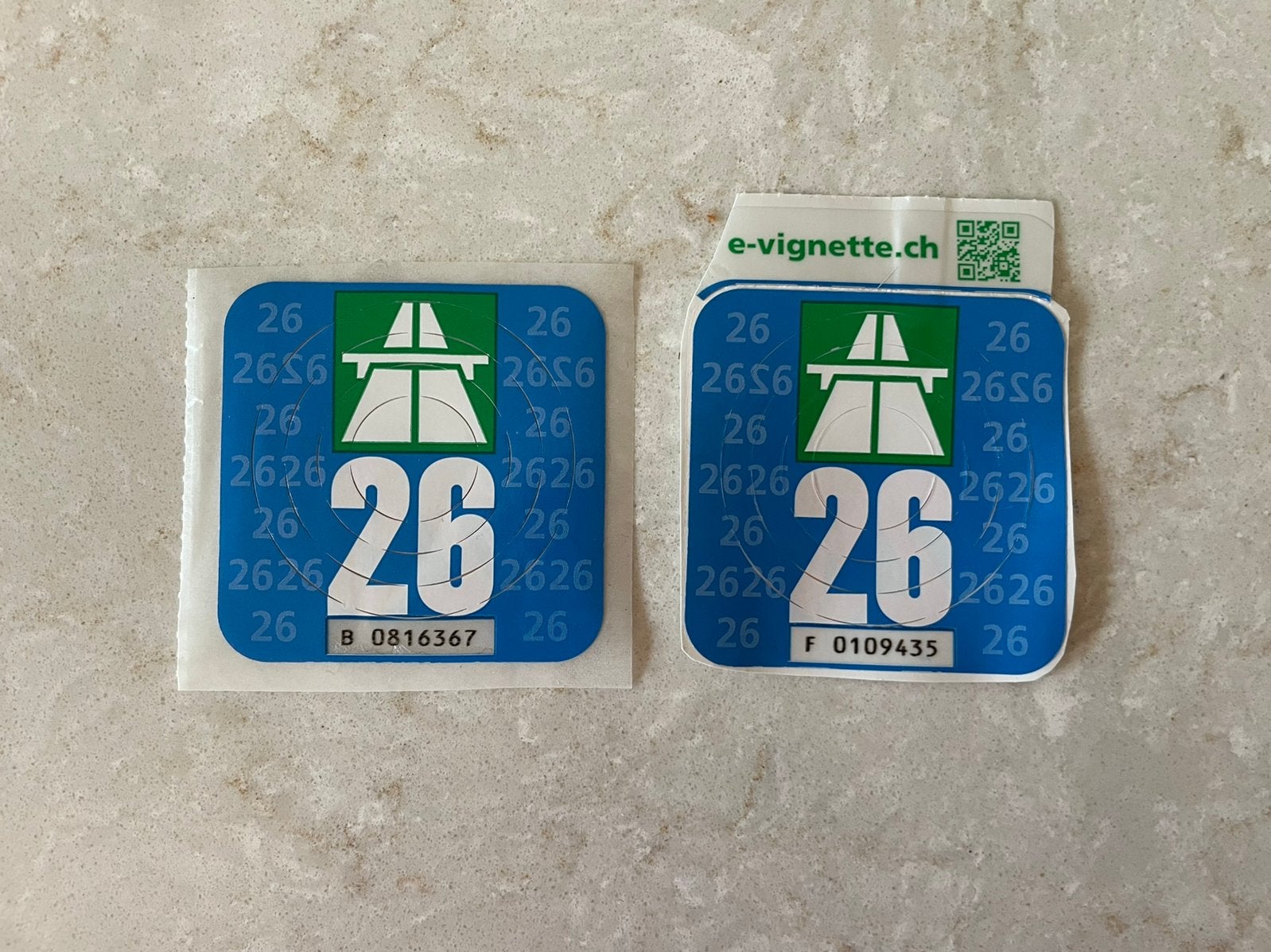 Vignet(ten) Zwitserland, Drie personen of meer
