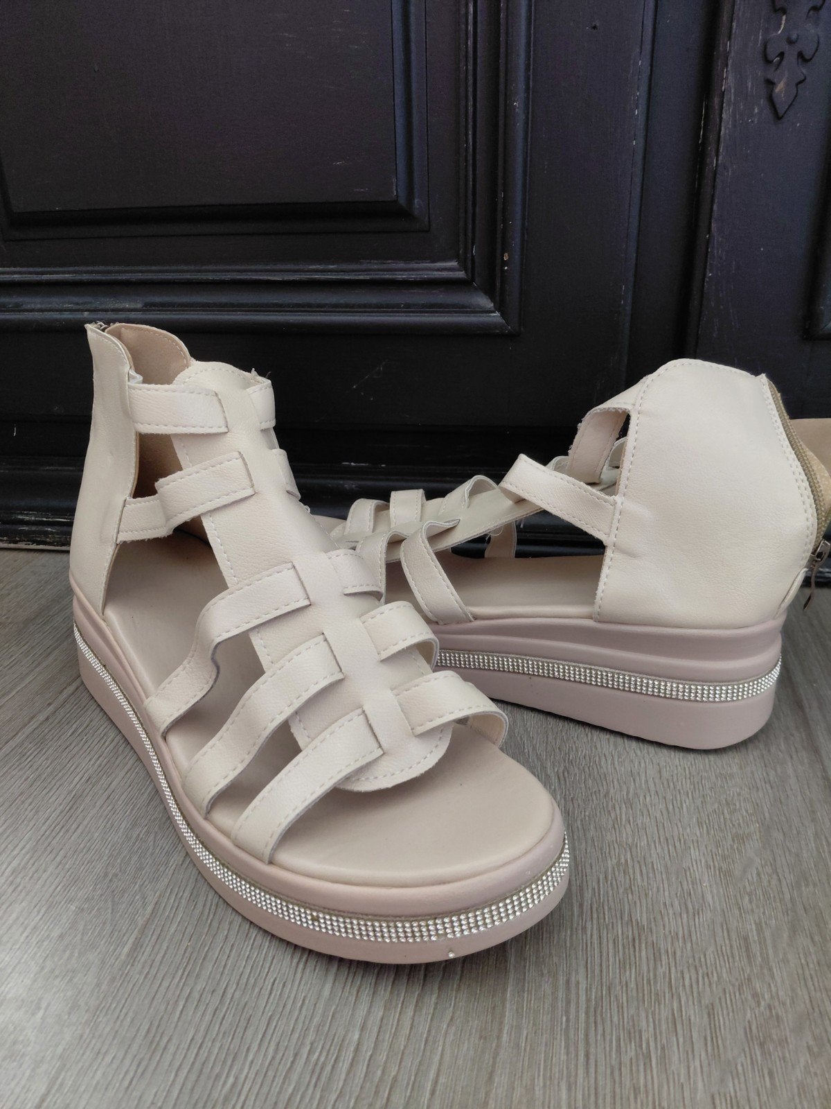 hoge sandalen, Ophalen, Nieuw, Zwart, Sandalen of Muiltjes