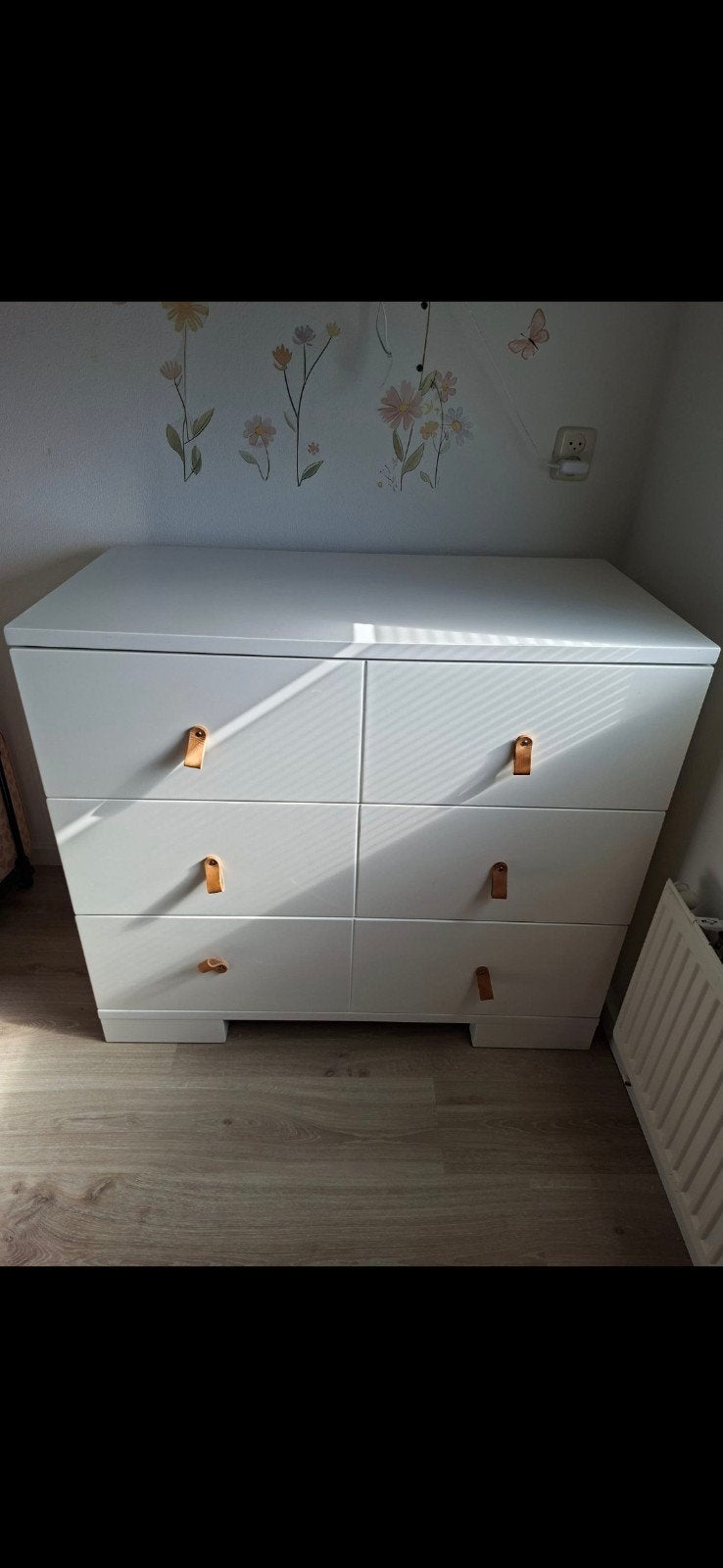 Interbaby Commode met 3 lades  - Wit 103 b / 90,5 h / 53,5 d, Ophalen, Gebruikt, 50 tot 70 cm, 100 cm of meer