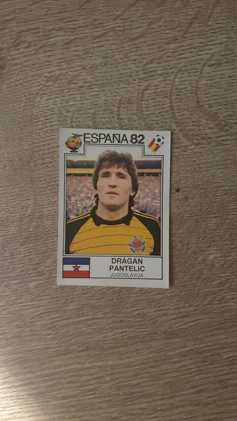 Panini Espana 82 plaatje Dragan Pantelic WK 82, Verzenden, Zo goed als nieuw, Sticker