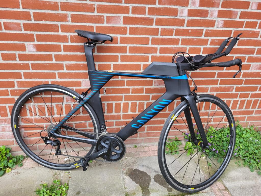 Tijdrit/triathlon fiets canyon speedmax, Gebruikt, Carbon, 10 tot 15 versnellingen, 53 tot 57 cm