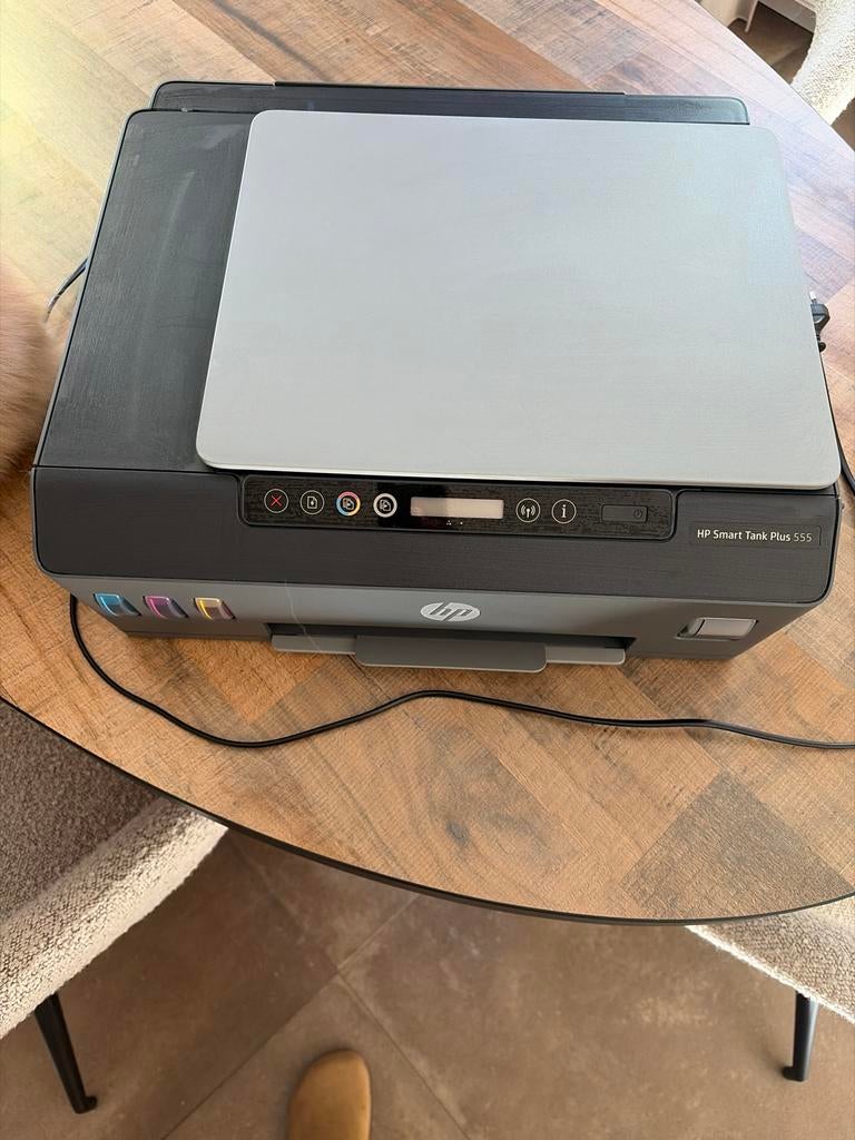 HP Smart Tank Plus 555 All-in-one printer met scanner, Computers en Software, Printers, Gebruikt, All-in-one, Inkjetprinter, Kleur printen