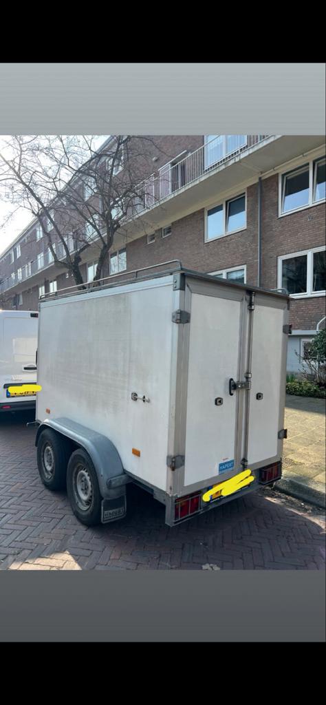 Hapert Tandemasser Aanhanger Glazenwasser Osmose Haspels, Auto diversen, Aanhangers en Bagagewagens, Ophalen, Gebruikt