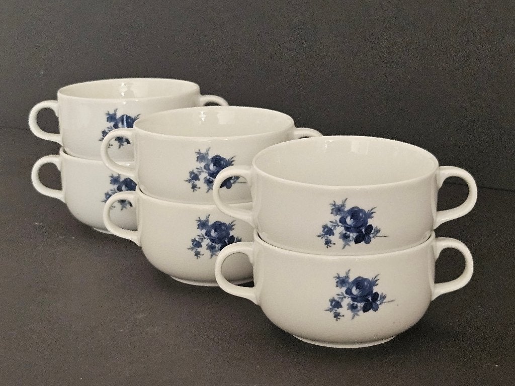 Kommetjes (6 stuks) met oren - Royal Mosa, Ophalen, Overige merken, Vintage, Zo goed als nieuw