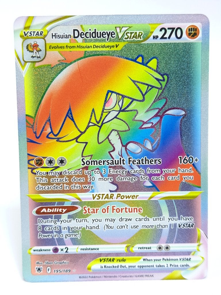 Pokémon - Astral Radiance - Hisuian Decidueye - 195/189, Verzenden, Zo goed als nieuw, Losse kaart, Foil