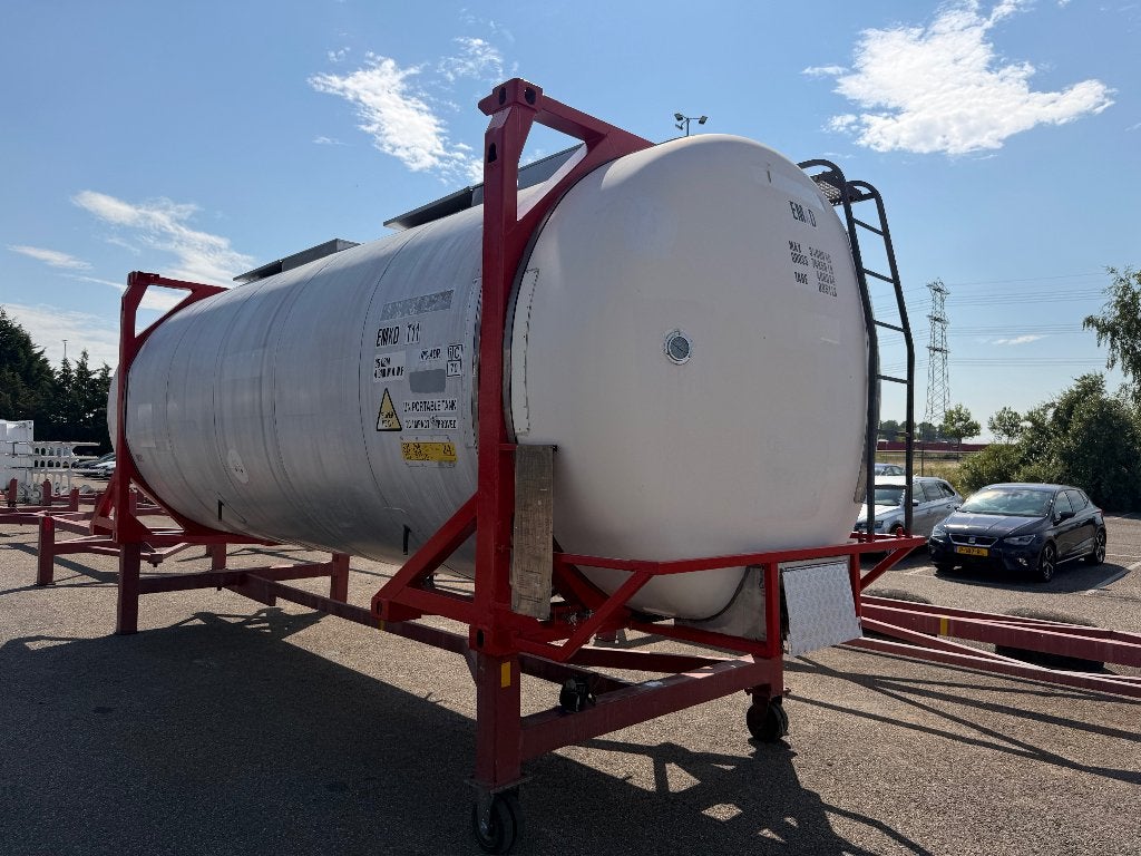 3x RVS T11 Swap Body Tankcontainer 35.000L Opslagtank, Ophalen