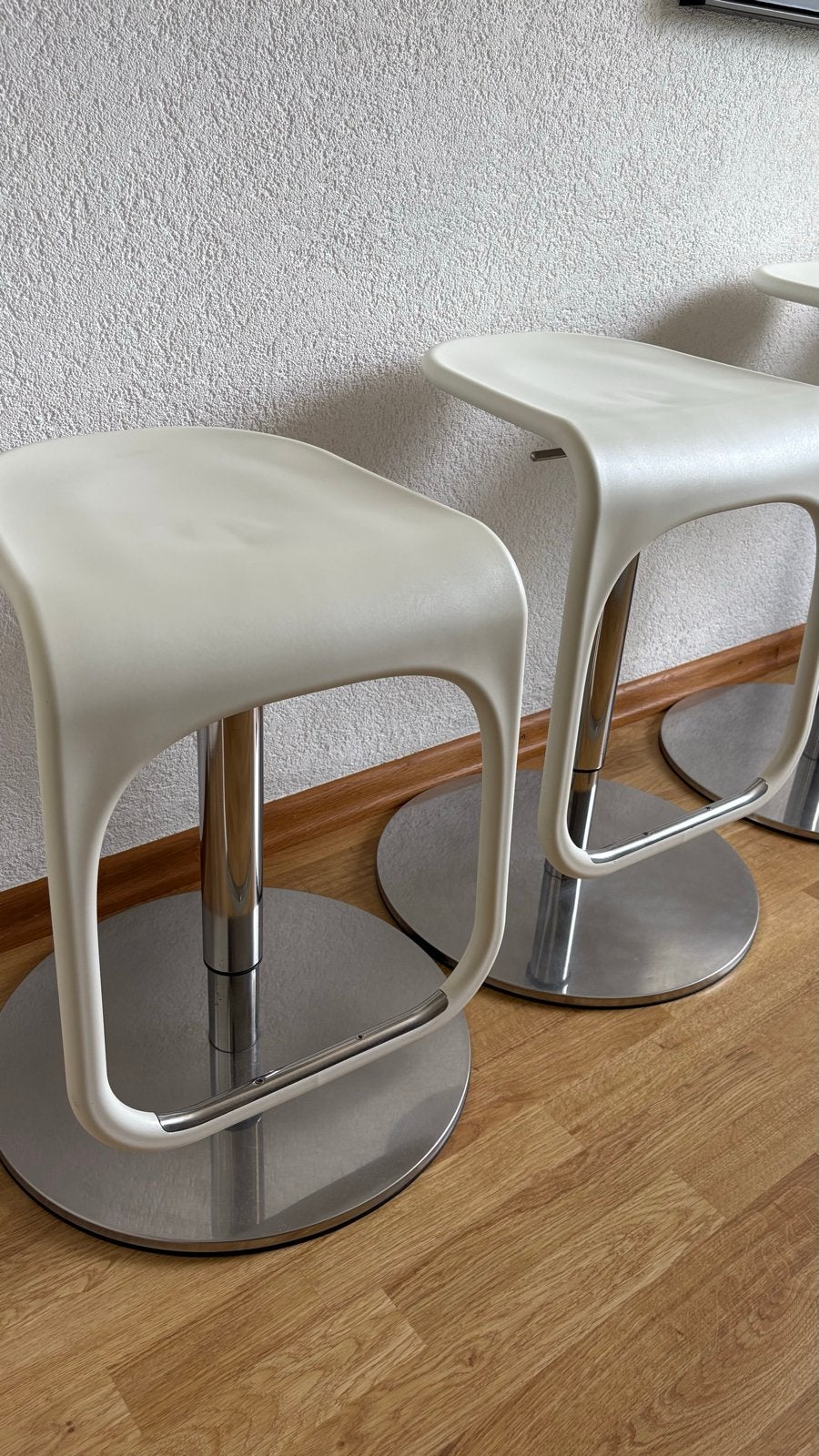 4 stuks Barkrukken - Ikea - in hoogte verstelbaar - prima !, Ophalen, Kunststof, Gebruikt, In hoogte verstelbaar