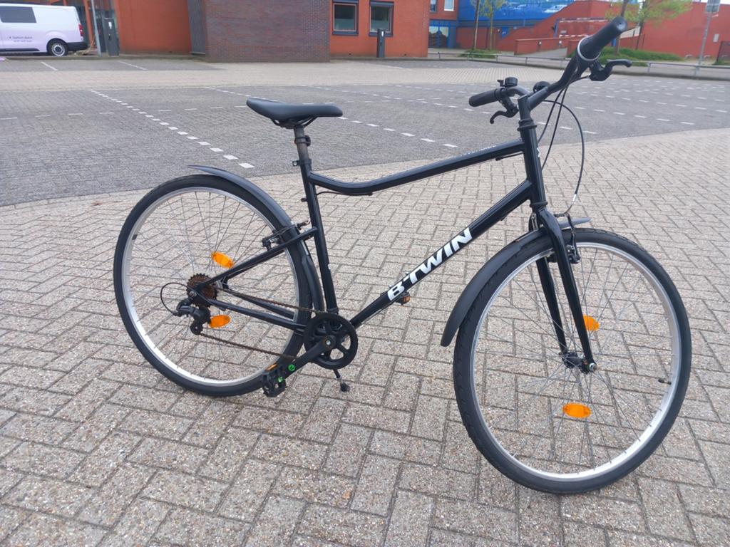 Goede B twin riverside 100 28 inch herenfiets., Velgrem, Versnellingen, 49 tot 53 cm, Zo goed als nieuw
