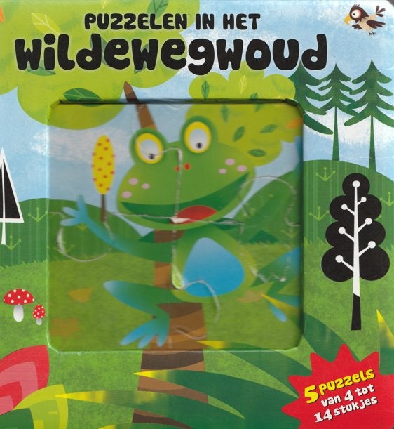 Puzzelen in het wildewegwoud (voorleesboek), Ophalen of Verzenden, Minder dan 10 stukjes, Gebruikt, 2 tot 4 jaar