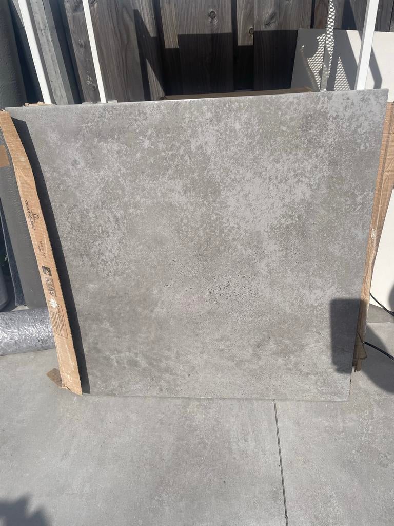 Villeroy & Boch Grey Mat R9 Vloertegels 60x60 4.5m2, Ophalen, 30 cm of meer, Steen of Klei, 50 tot 150 cm