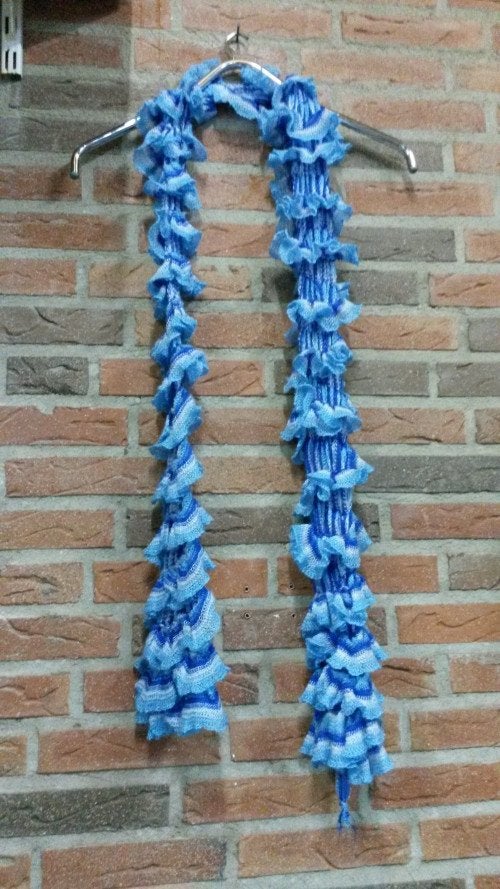 sjaal blauw wit, Ophalen of Verzenden, 'T Olde Gre-j, Info@toldegrej.nl, Endepoelstraat 20f Didam