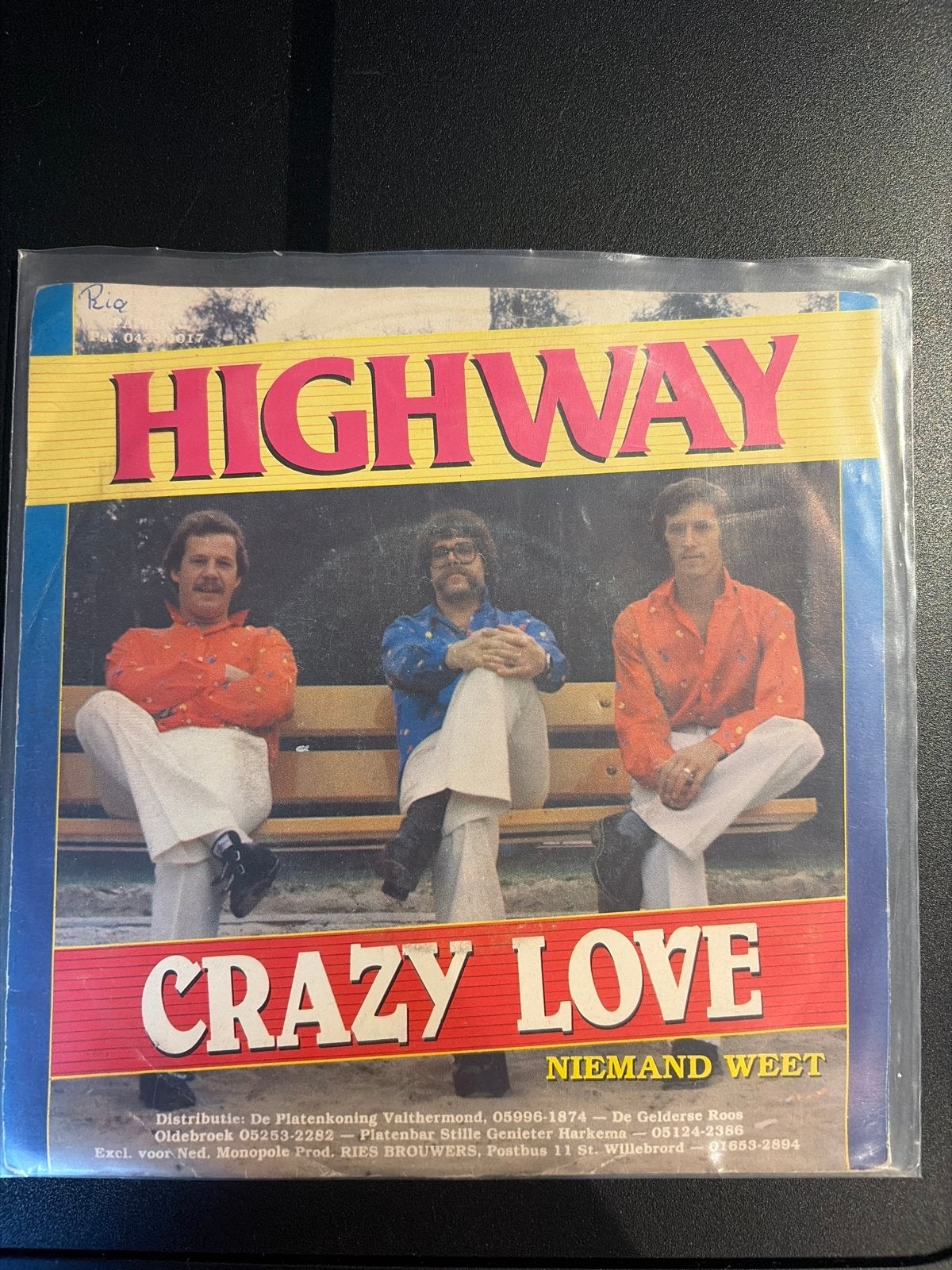 Highway - Crazy Love / Niemand Weet (Vinyl Single), Gebruikt, 7 inch, EP, Fotohoes