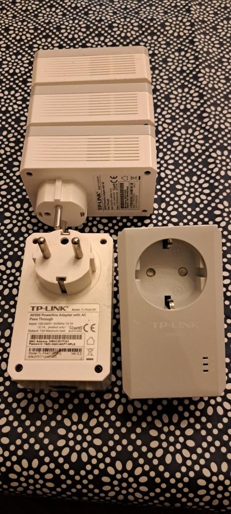 TP-Link AV500 Powerline Adapter met AC Pass Through, Computers en Software, Powerlines, Zo goed als nieuw, Ophalen of Verzenden