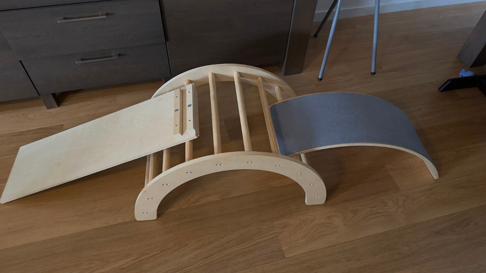 Houten klimrek met optionele Wobbel (Kruidvat), Kinderen en Baby's, Ophalen of Verzenden, Zo goed als nieuw, Klimwand