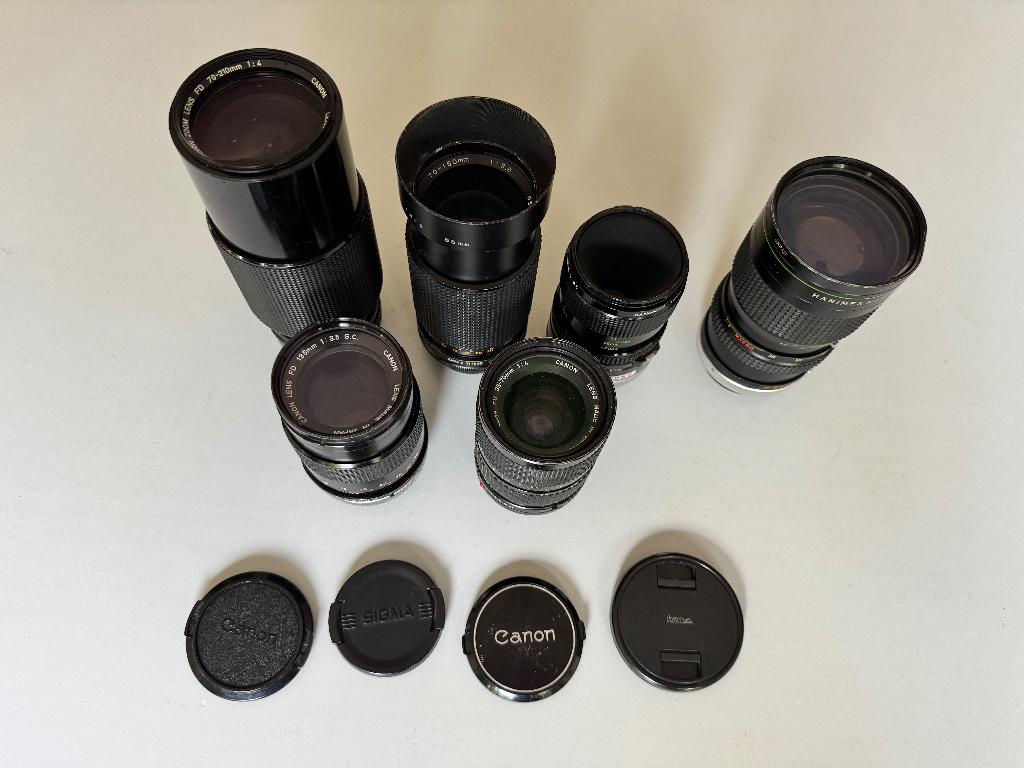 Diverse Canon FD lenzen, Ophalen of Verzenden, Gebruikt, Telelens, Zoom