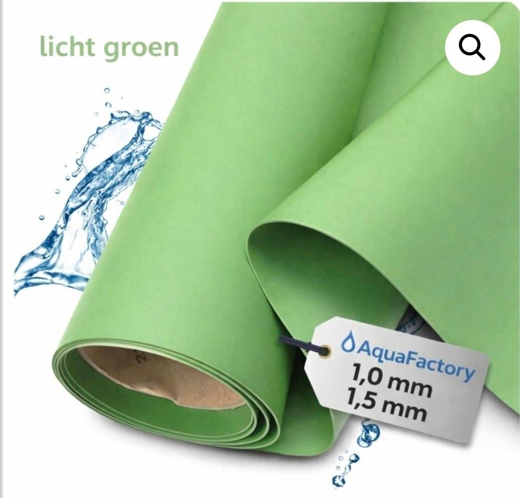 PVC Vijverfolie Lichtgroen – Diverse Diktes, Ophalen, 3853JR, Nieuw, Aquafactory