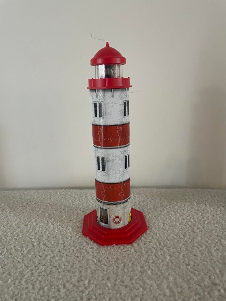 3D Puzzel Vuurtoren - Compleet en Klaar voor Verzending, Ophalen of Verzenden, 10 tot 50 stukjes, Zo goed als nieuw, 6 jaar of ouder