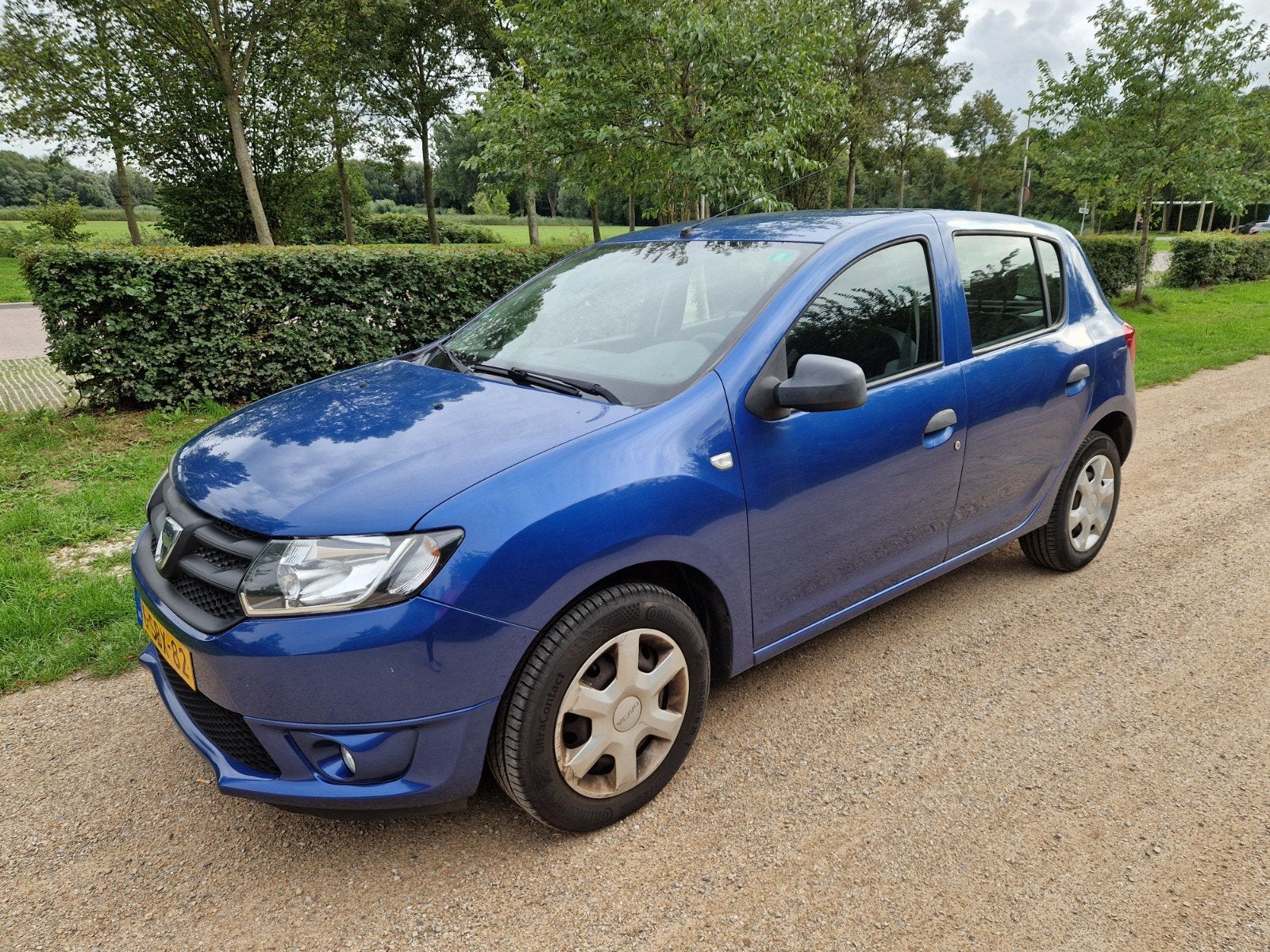 Dacia Sandero 0.9 TCE 66KW  2013 Blauw, Auto's, Voorwielaandrijving, 898 cc, 31 €/maand, 937 kg