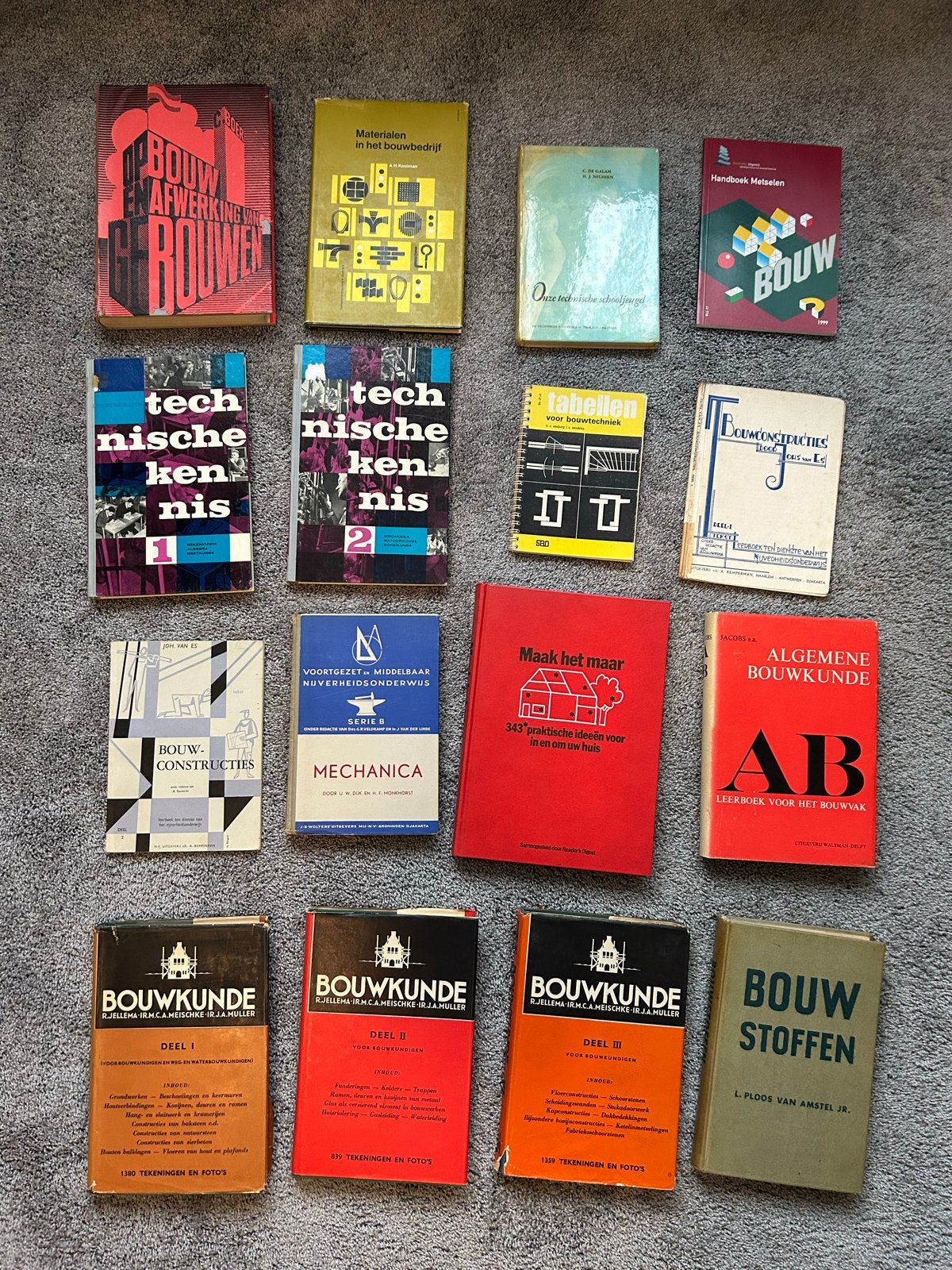 Grote collectie bouwboeken en technische handleidingen, Boeken, Ophalen, Gelezen, Bouwkunde